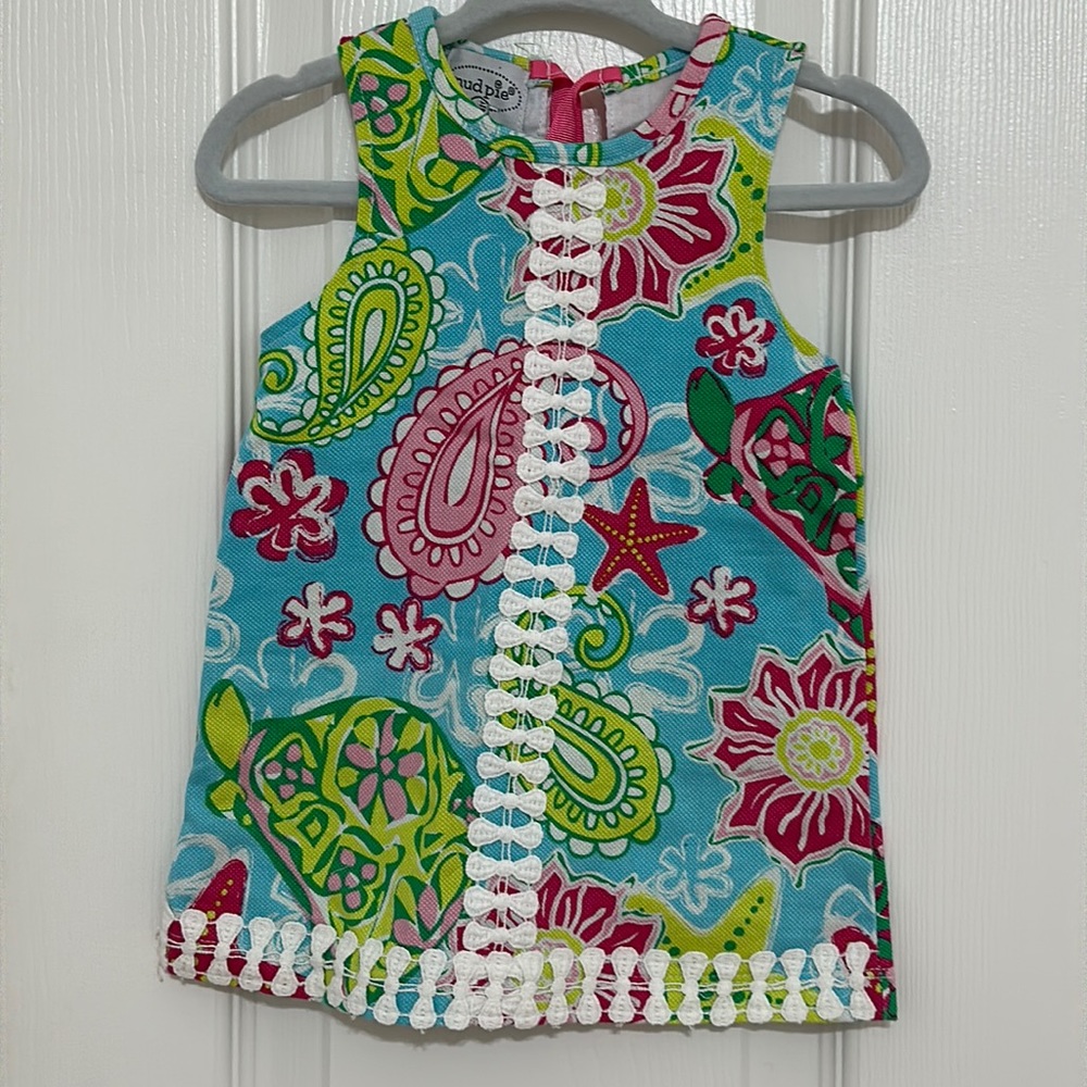 Mudpie baby girl dress- size 9-12 months